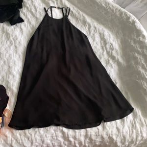 Show me your mumu. High neck black mini dress